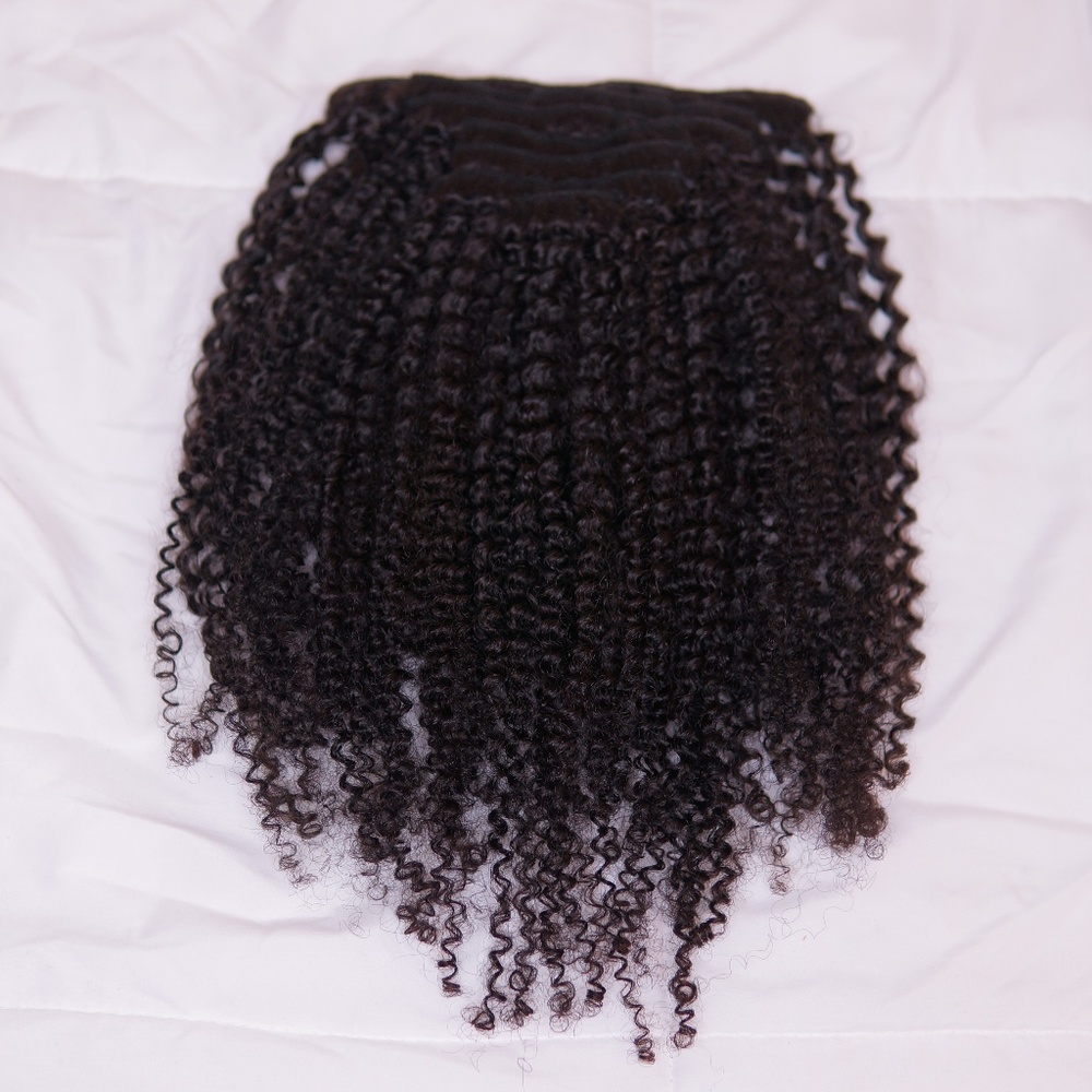 Long Coily Textured Clip-in Extensions